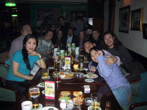 Farewell party at O'Kim's